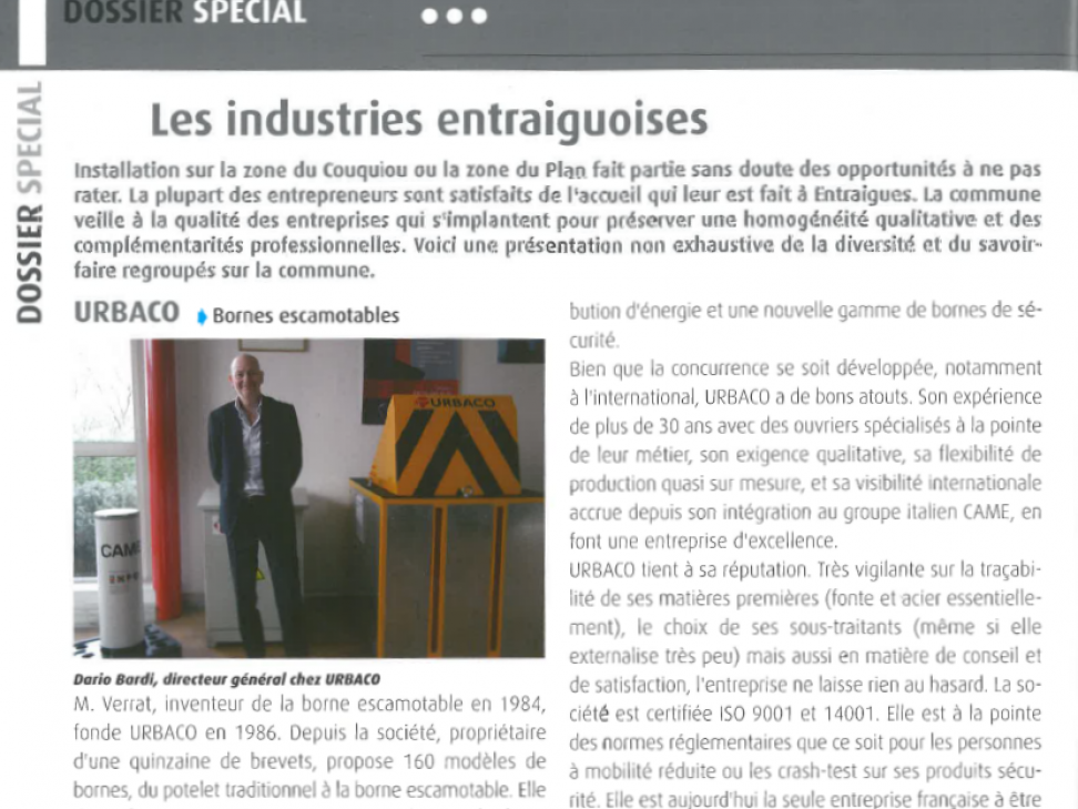 Les industries entraiguoises